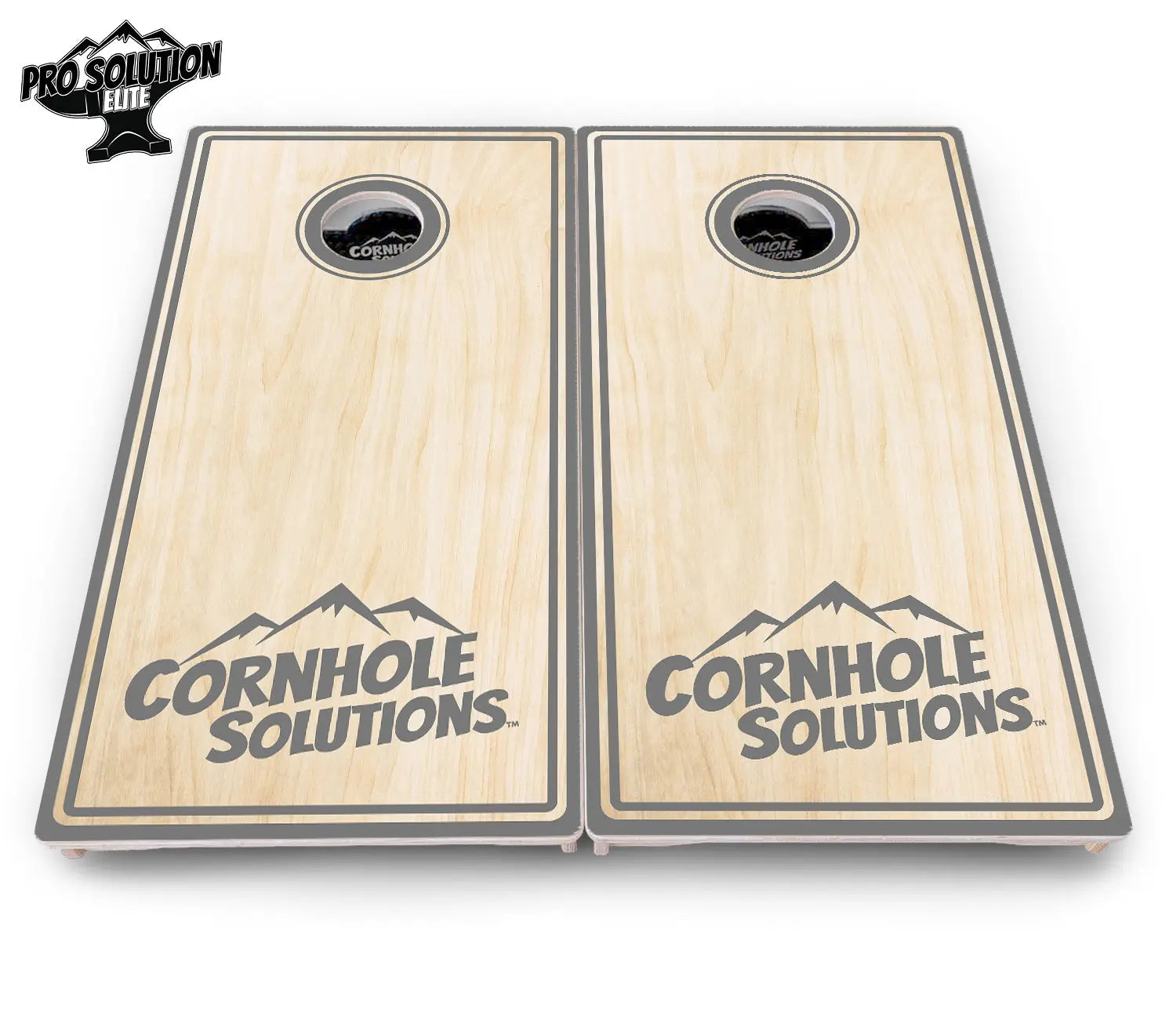 Pinstripe CS Logo Cornhole Boards - Pro Solution Elite Series Cornhole Solutions
