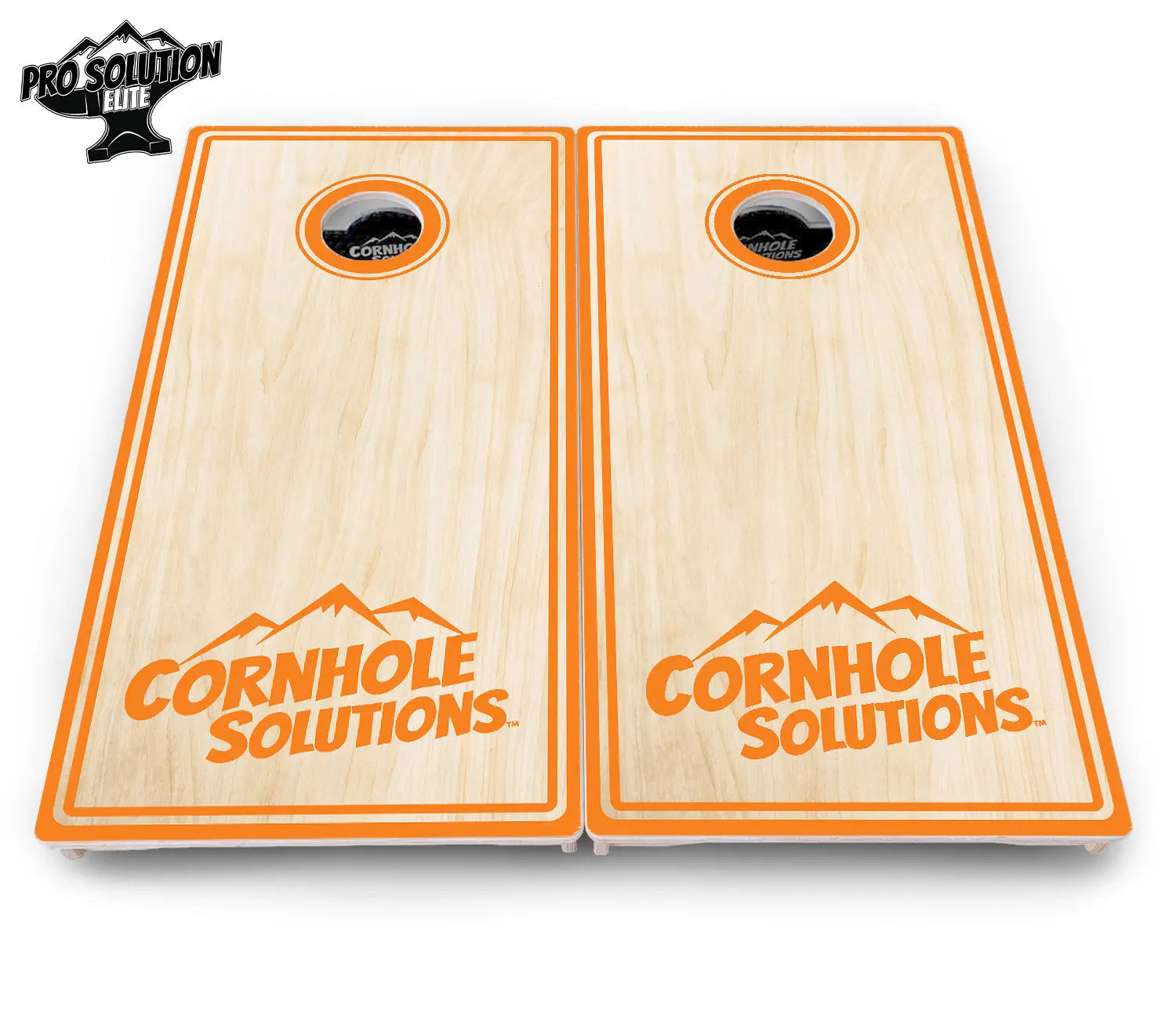 Pinstripe CS Logo Cornhole Boards - Pro Solution Elite Series Cornhole Solutions