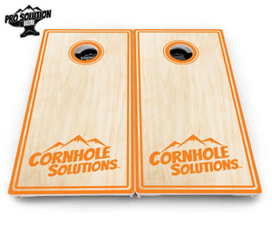 Pinstripe CS Logo Cornhole Boards - Pro Solution Elite Series Cornhole Solutions