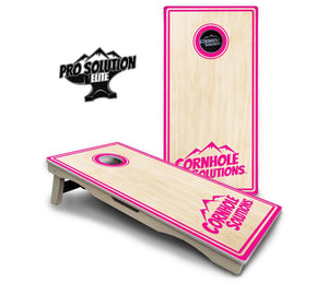 Pinstripe CS Logo Cornhole Boards - Pro Solution Elite Series Cornhole Solutions