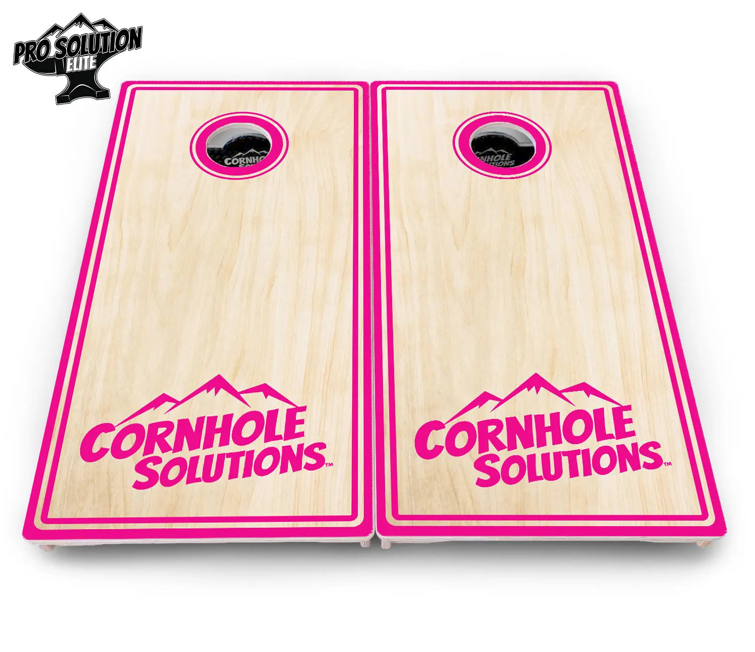 Pinstripe CS Logo Cornhole Boards - Pro Solution Elite Series Cornhole Solutions