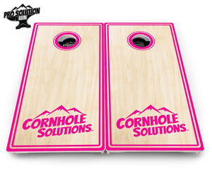 Pinstripe CS Logo Cornhole Boards - Pro Solution Elite Series Cornhole Solutions