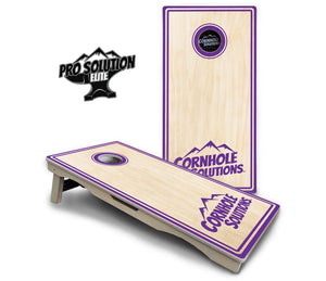 Pinstripe CS Logo Cornhole Boards - Pro Solution Elite Series Cornhole Solutions