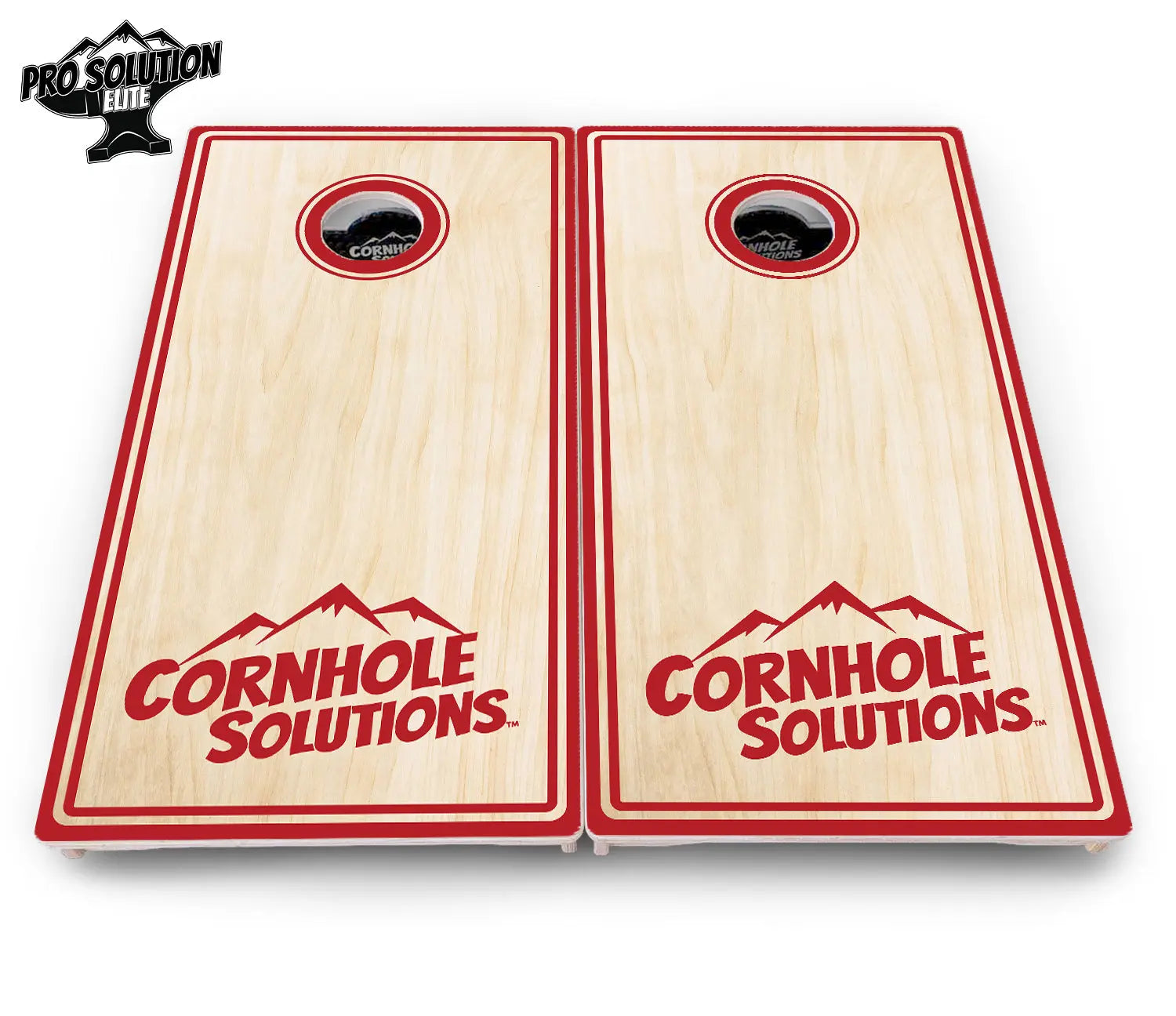 Pinstripe CS Logo Cornhole Boards - Pro Solution Elite Series Cornhole Solutions
