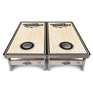 Pinstripe CS Logo Cornhole Boards - Professional Tournament Series Cornhole Solutions