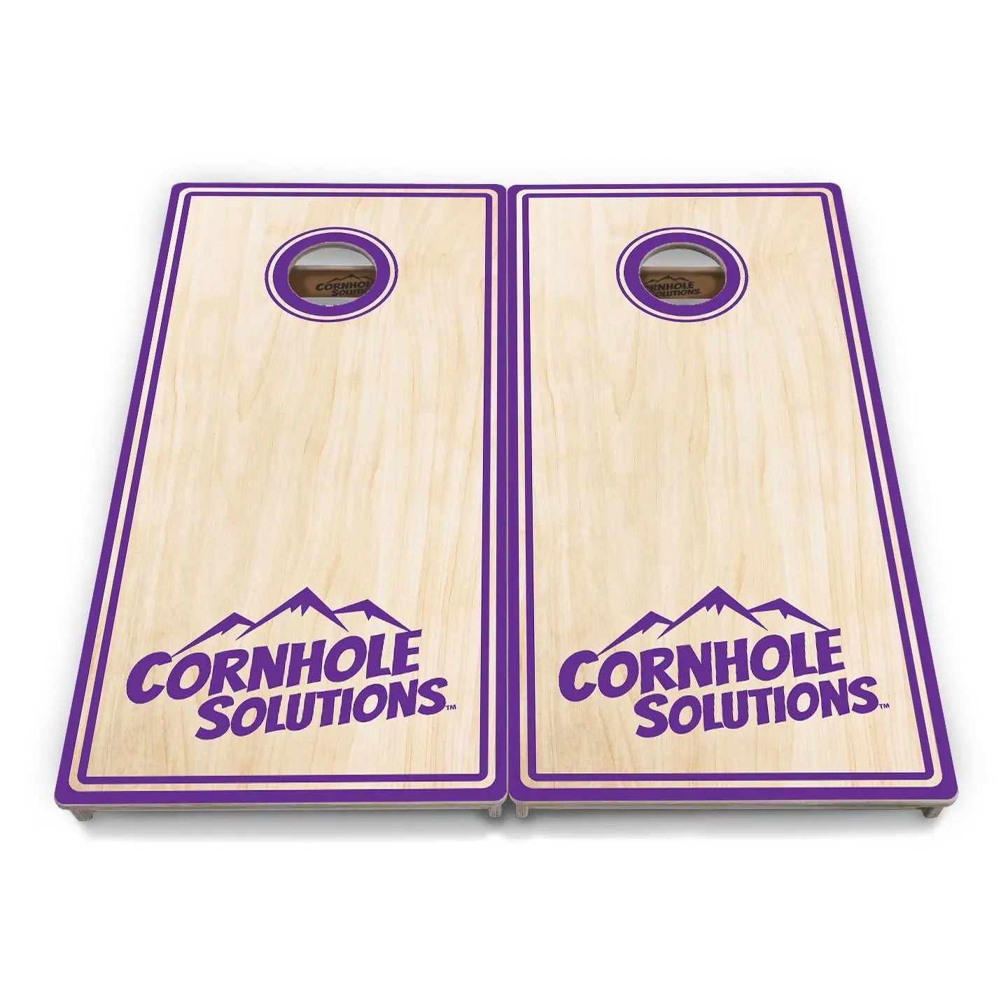 Pinstripe CS Logo Cornhole Boards - Professional Tournament Series Cornhole Solutions