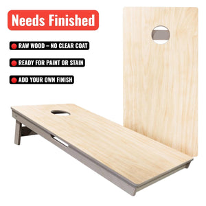 Plain Raw - Cornhole Boards - Professional Tournament Boards (Needs Finished) Cornhole Solutions