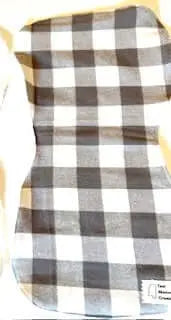 Buffalo Check Baby Burp Cloth - Handmade in Mississippi - East Mississippi Creations