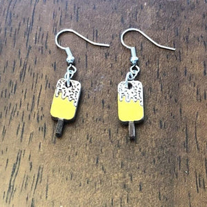 Popsicle Wooden Dangle Earrings | Summer Food Jewelry