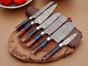 Premium Damascus Cooking Knives Set – Handmade Damascus Knife Store