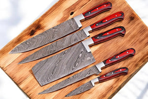 Premium Damascus Kitchen Knives Set – Handmade & Durable Damascus Knife Store