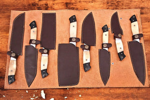 Premium Damascus Kitchen Knives Set – Handmade & Sharp Damascus Knife Store