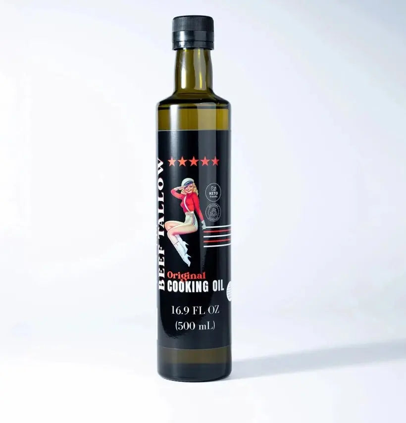 Premium Grass-Fed Beef Tallow Cooking Oil - Restaurant-Proven | Choose Your Flavor The Lady May