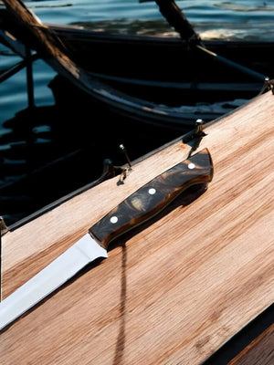 Premium Handmade Fillet Knife – 9" 440C Stainless Steel Damascus Knife Store