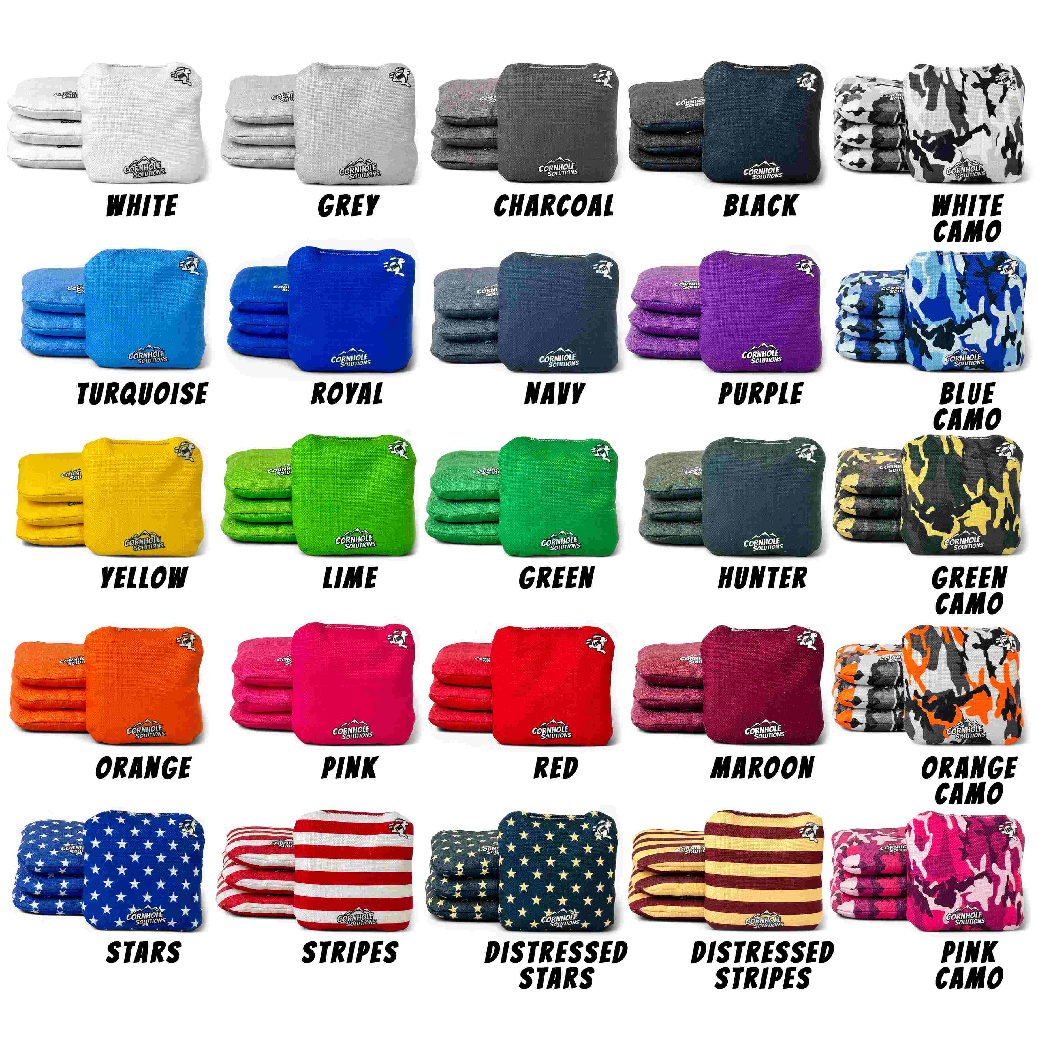 Pro Style REC Cornhole Bags – Regulation 6"x6" – Set of 4