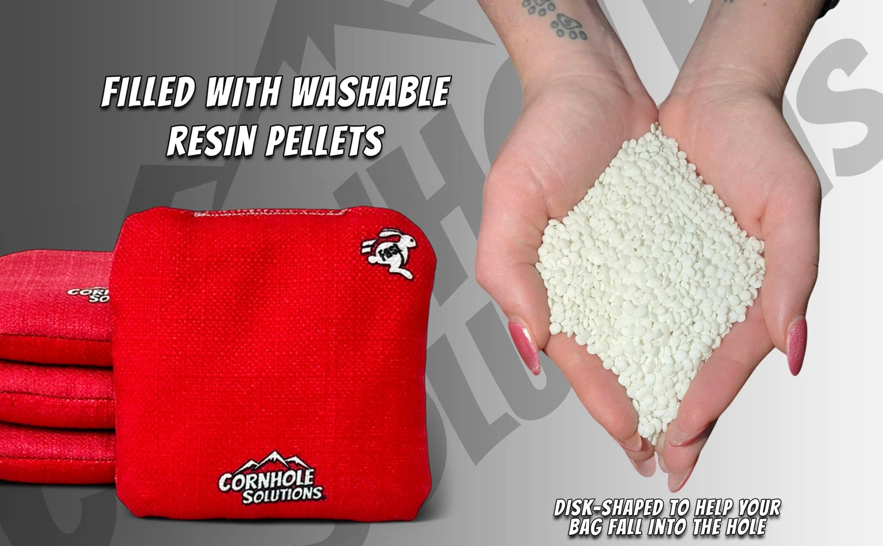 Pro Style REC Cornhole Bags – Regulation 6"x6" – Set of 4