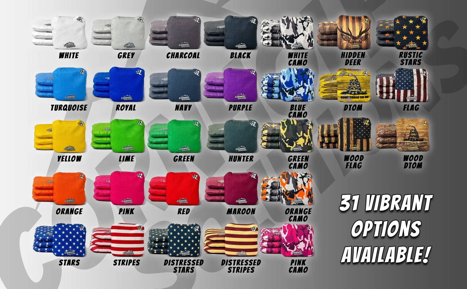 Pro Style REC Cornhole Bags – Regulation 6"x6" – Set of 4