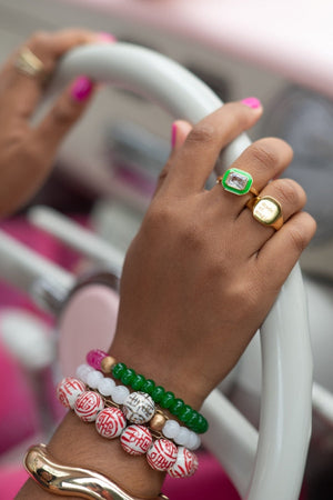 The Darcy Bracelet in White