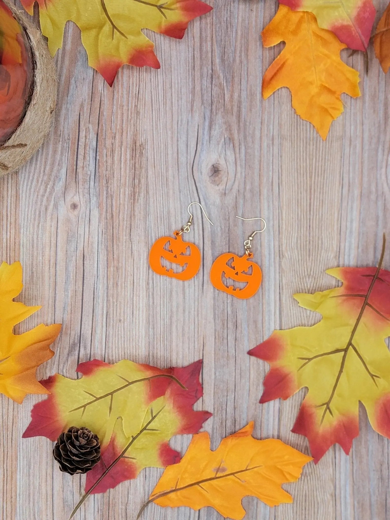 Pumpkin Earrings EverLee Creations