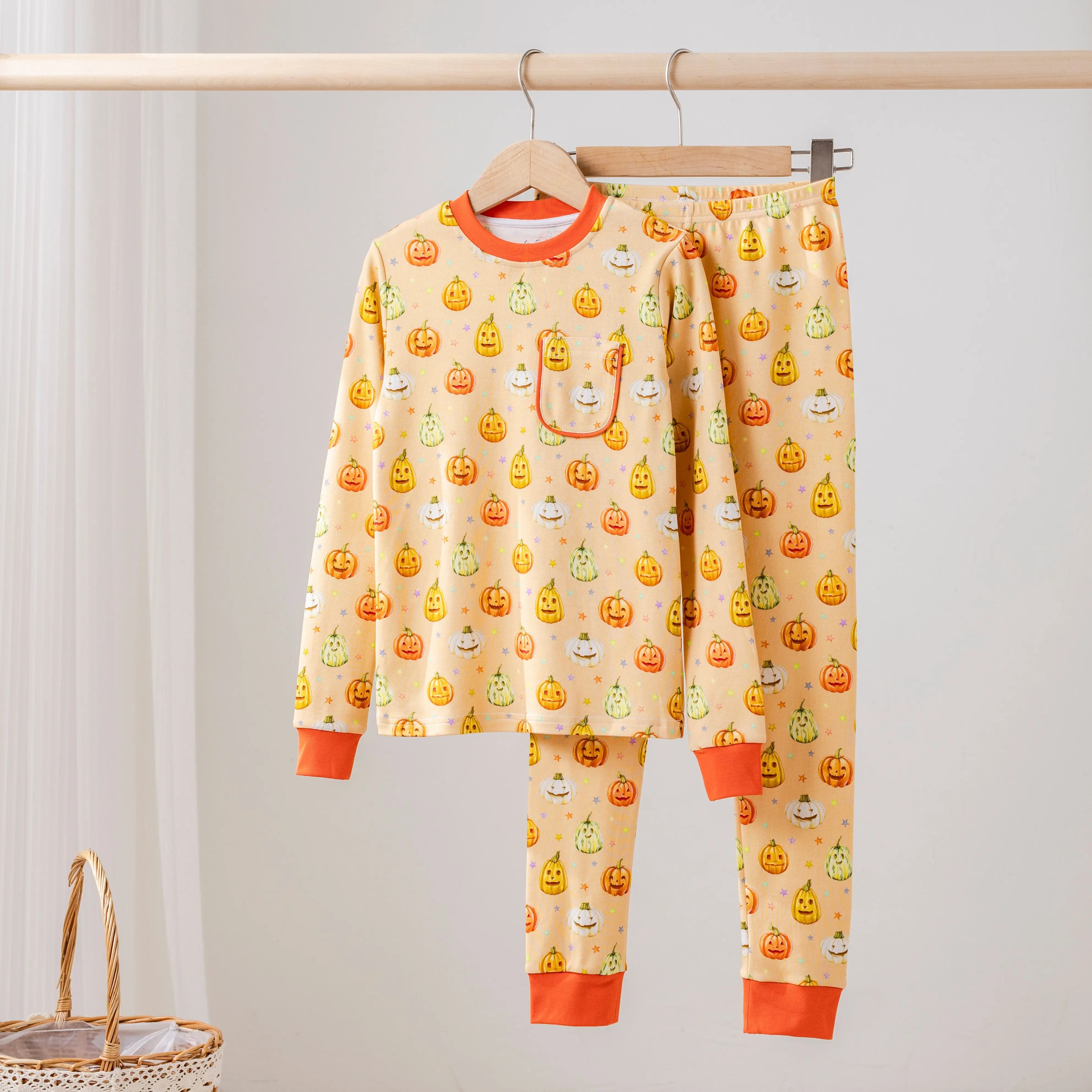 Pumpkin Pals Organic Cotton Kids Pajamas Nola Tawk