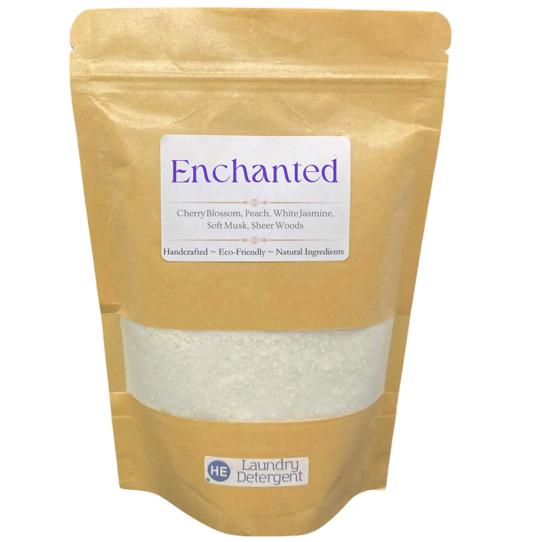 Enchanted Laundry Detergent in Eco-Friendly Bag: Cherry Blossom, Peach, Jasmine Scent