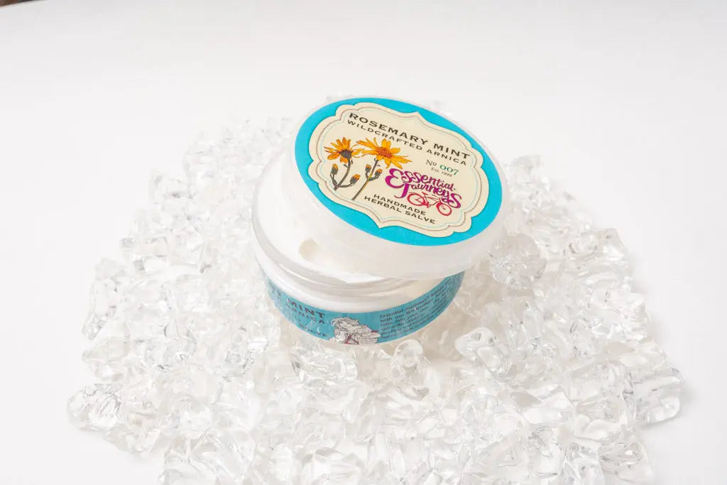 Rosemary Mint Arnica Salve by Essential Journeys on ice