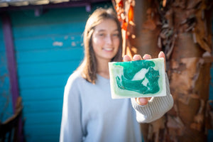 ROSEMARY MINT GOAT'S MILK SOAP SLICE 5 oz. Essential Journeys
