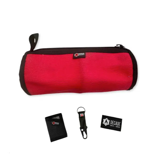 Red Dopp Bundle by Recycled Firefighter