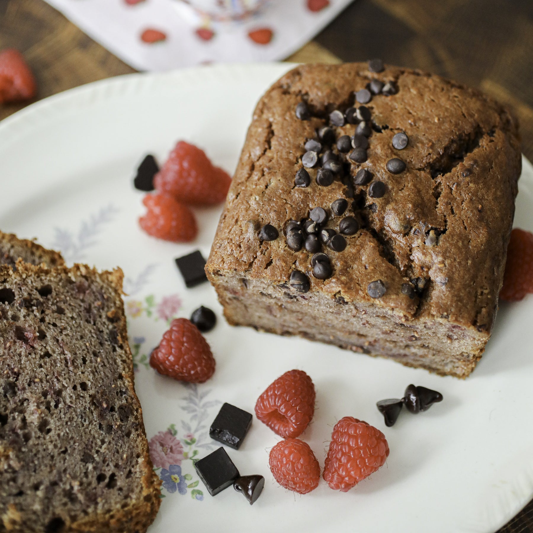 Red Raspberry Chocolate Cake - Vegan