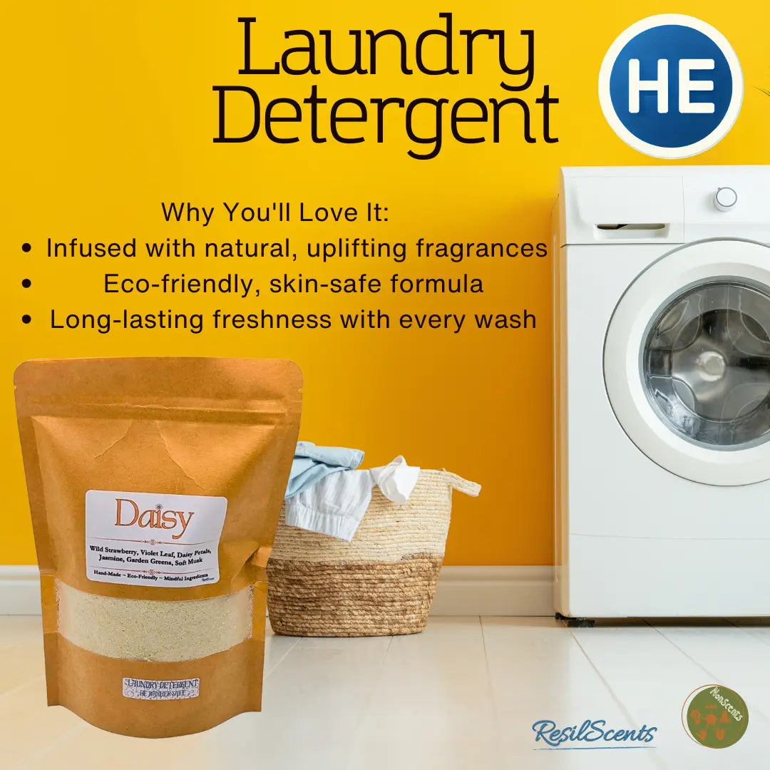 🤍 ResilWash™ Powder Laundry Detergent – Daisy™ | Fresh Playful Clean – ResilScents™ ResilScents