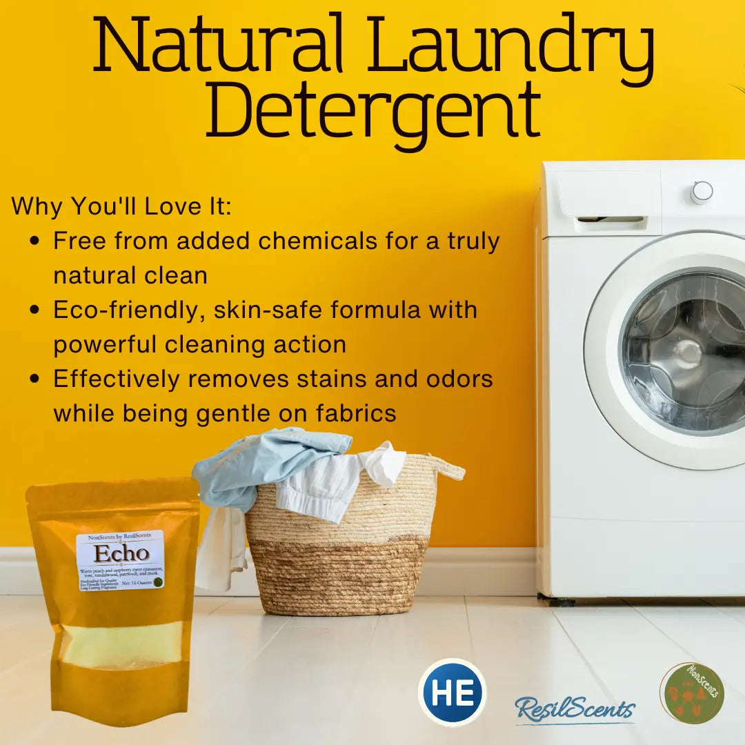 🤍 ResilWash™ Powder Laundry Detergent – Echo™ | Bold Clean Confidence – ResilScents™ ResilScents