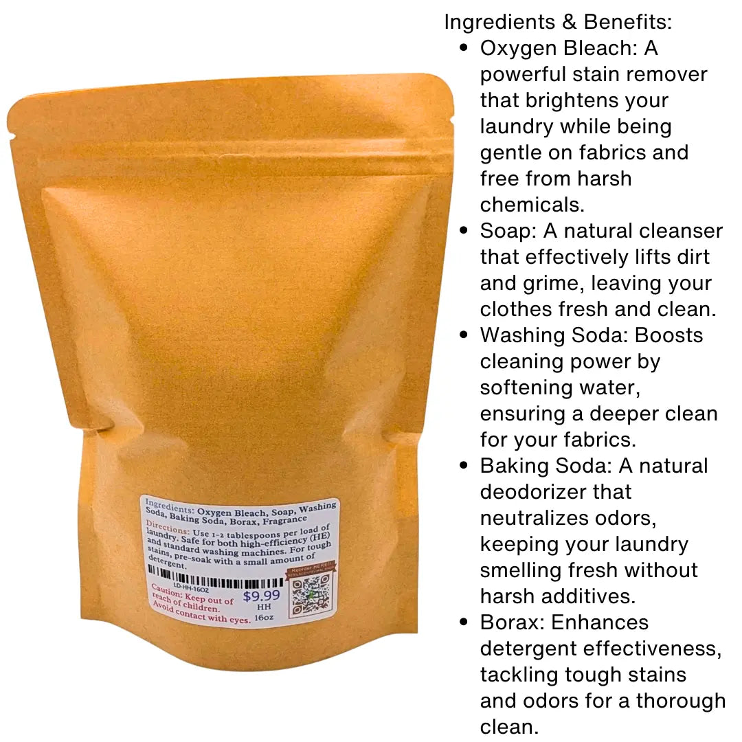 🤍 ResilWash™ Powder Laundry Detergent – Happy Heart™ | Bright Clean Joy – ResilScents™ ResilScents