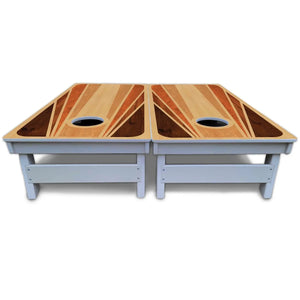Retro Wood Cornhole Boards - All Weather Series Cornhole Solutions