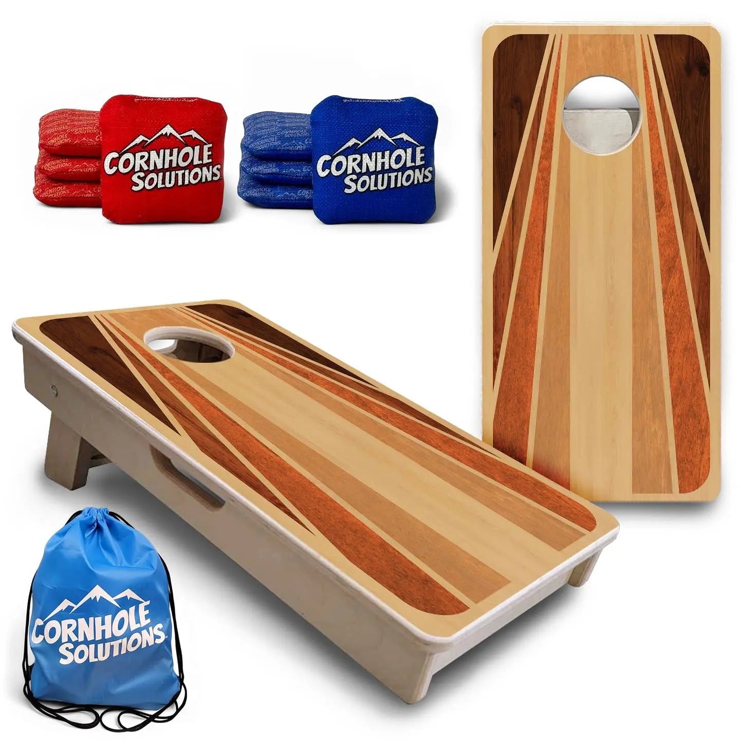 Retro Wood - Mini or Vacation Size Cornhole Boards Cornhole Solutions