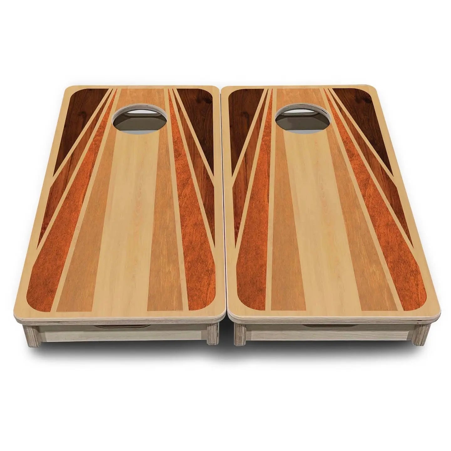 Retro Wood - Mini or Vacation Size Cornhole Boards Cornhole Solutions