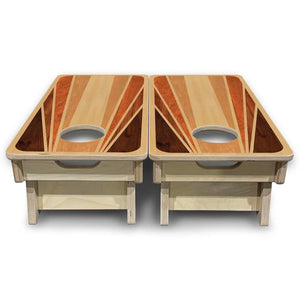 Retro Wood - Mini or Vacation Size Cornhole Boards Cornhole Solutions