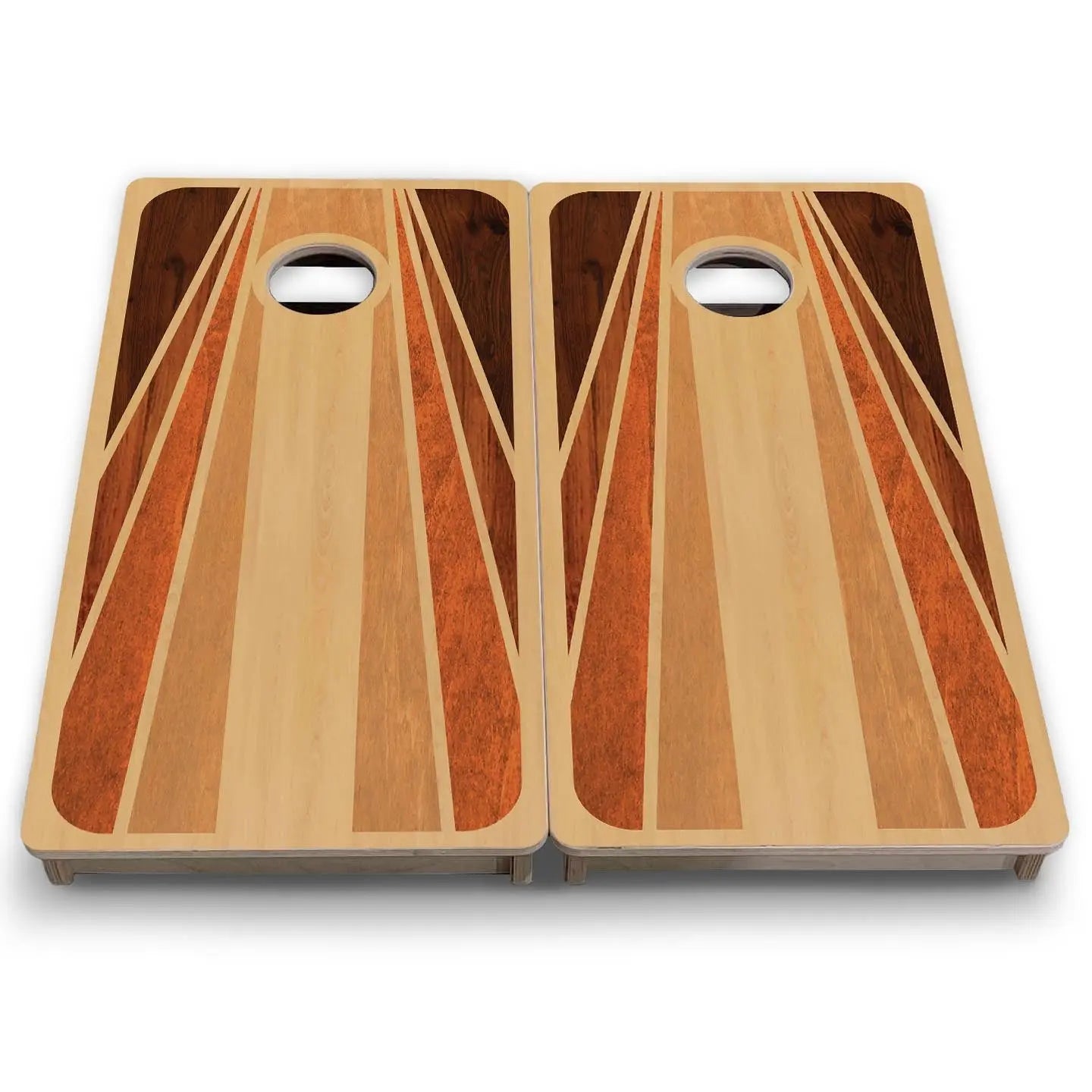 Retro Wood - Mini or Vacation Size Cornhole Boards Cornhole Solutions