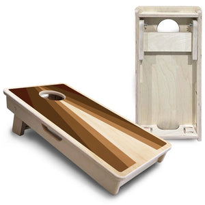Retro Wood Triangle - Mini or Vacation Size Cornhole Boards Cornhole Solutions