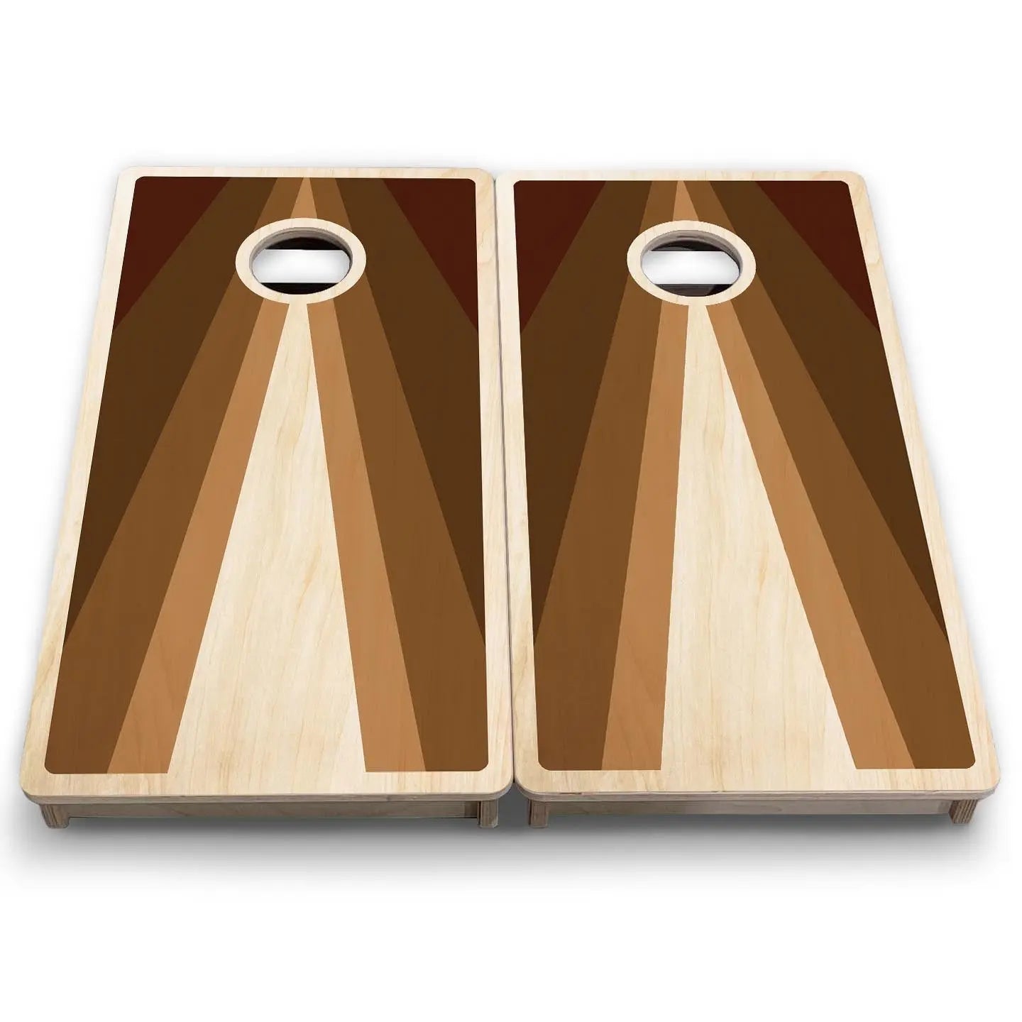 Retro Wood Triangle - Mini or Vacation Size Cornhole Boards Cornhole Solutions