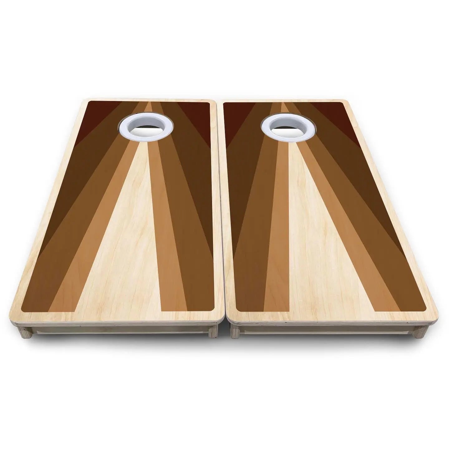 Retro Wood Triangle - Mini or Vacation Size Cornhole Boards Cornhole Solutions