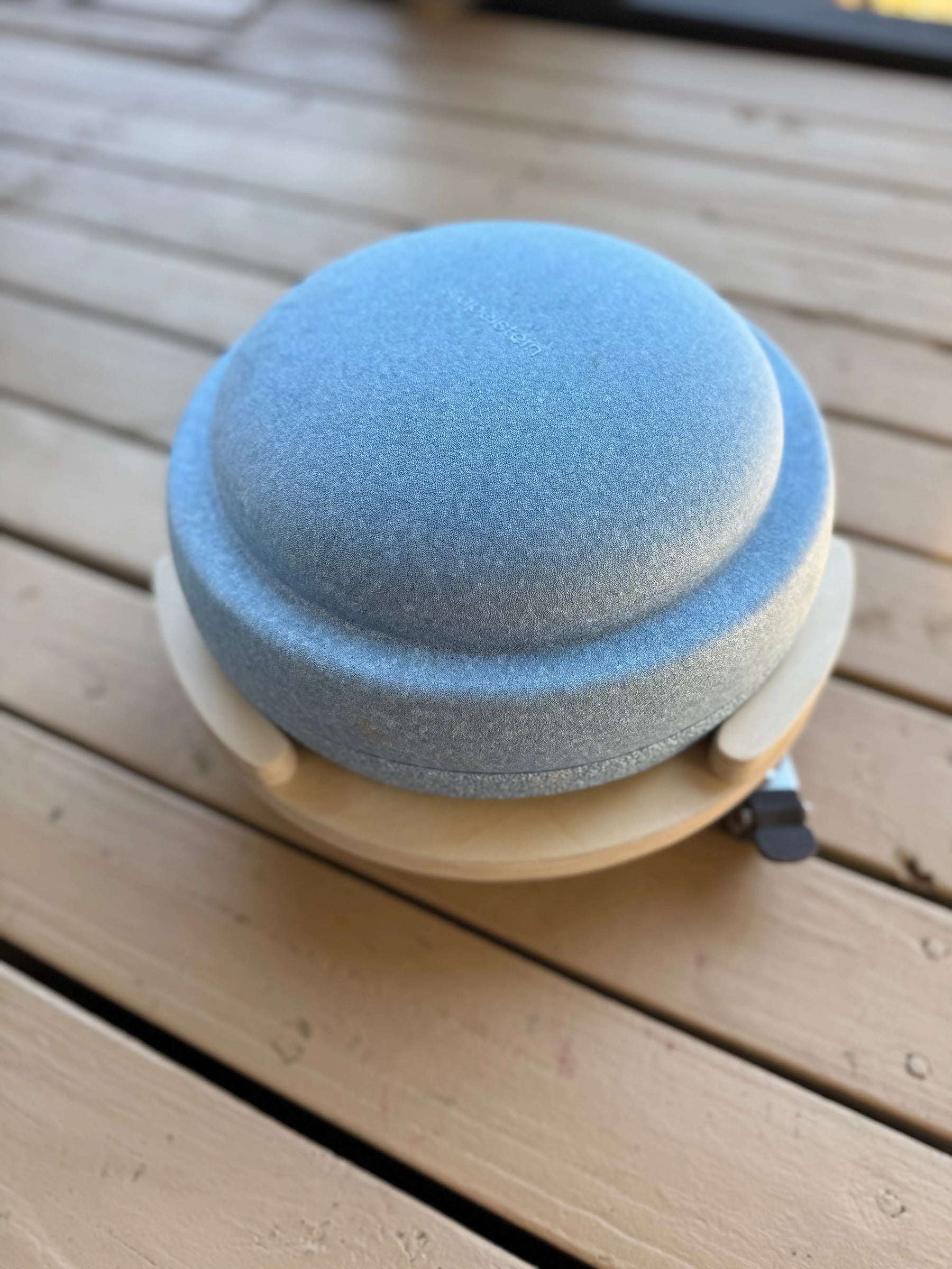 Wooden scooter board rolling bases for active indoor play