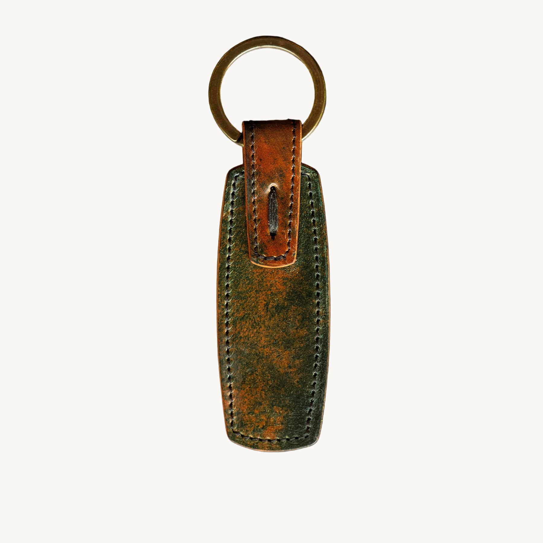 Rover Key Ring - Marbled Black Horween Shell Cordovan Loyal Stricklin