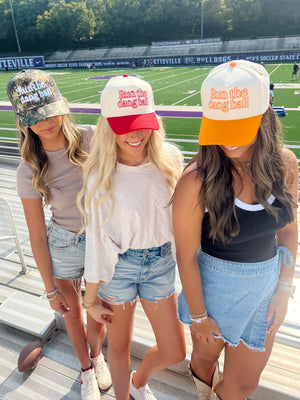 Run The Dang Ball Vintage Trucker Hat KenzKustomz