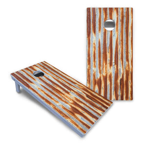 Rustic Tin Roof Cornhole Boards - All Weather Series Cornhole Solutions