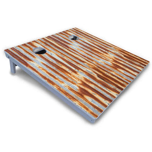 Rustic Tin Roof Cornhole Boards - All Weather Series Cornhole Solutions
