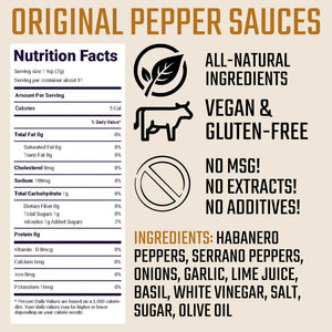 Sauce Daddy Original Pepper Sauce for tacos eggs and grilled meats