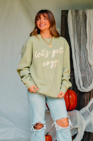 Let’s Get Cozy Waffle knit sweater by Southern Bliss Company, product photo 4