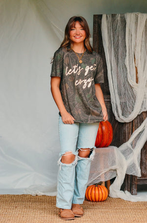 Let’s Get Cozy Dark Camo Shortsleeve by Southern Bliss Company, product photo 5
