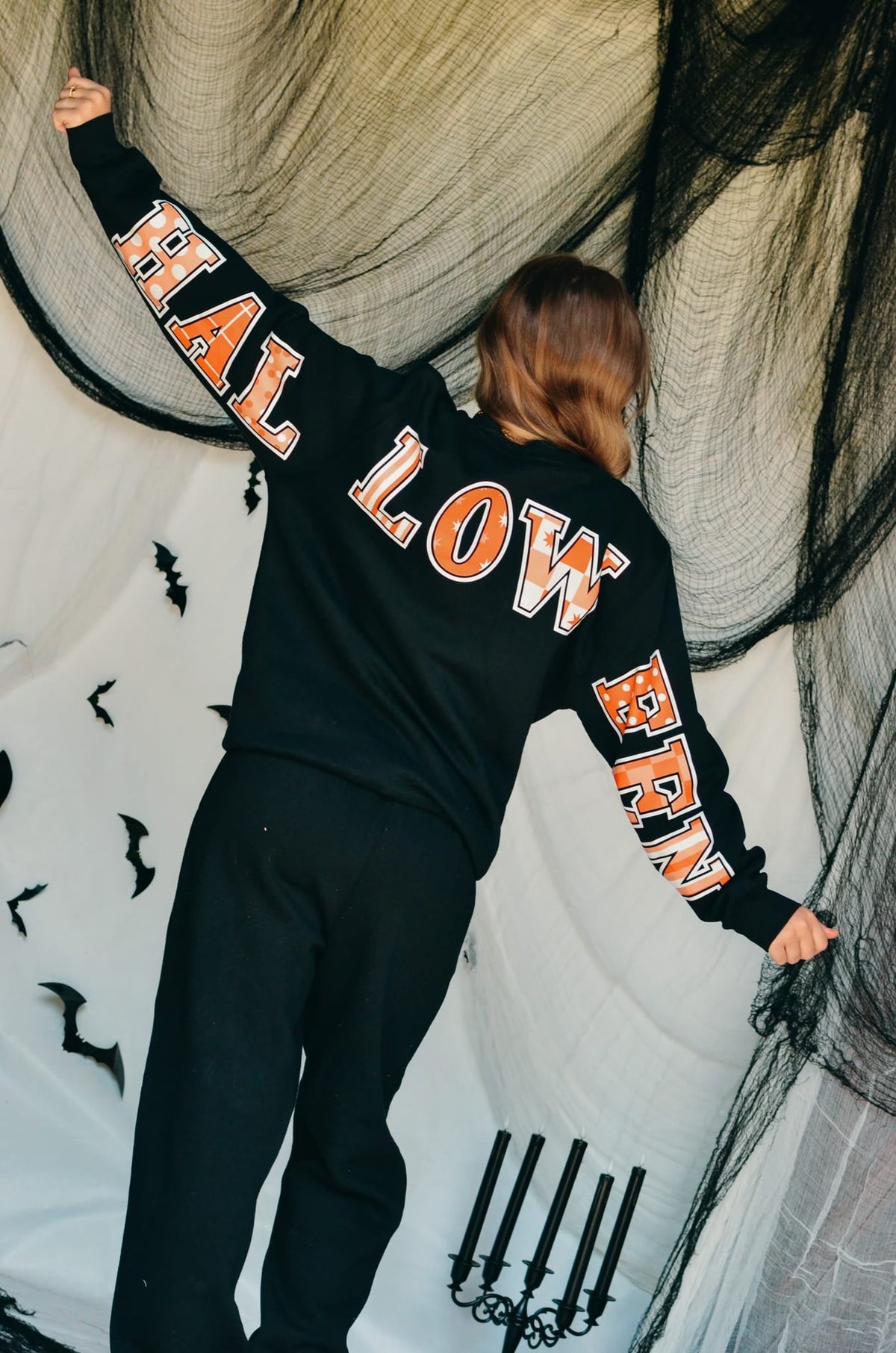 Happy Halloween Black Sweatshirt by Southern Bliss Company, product photo 4