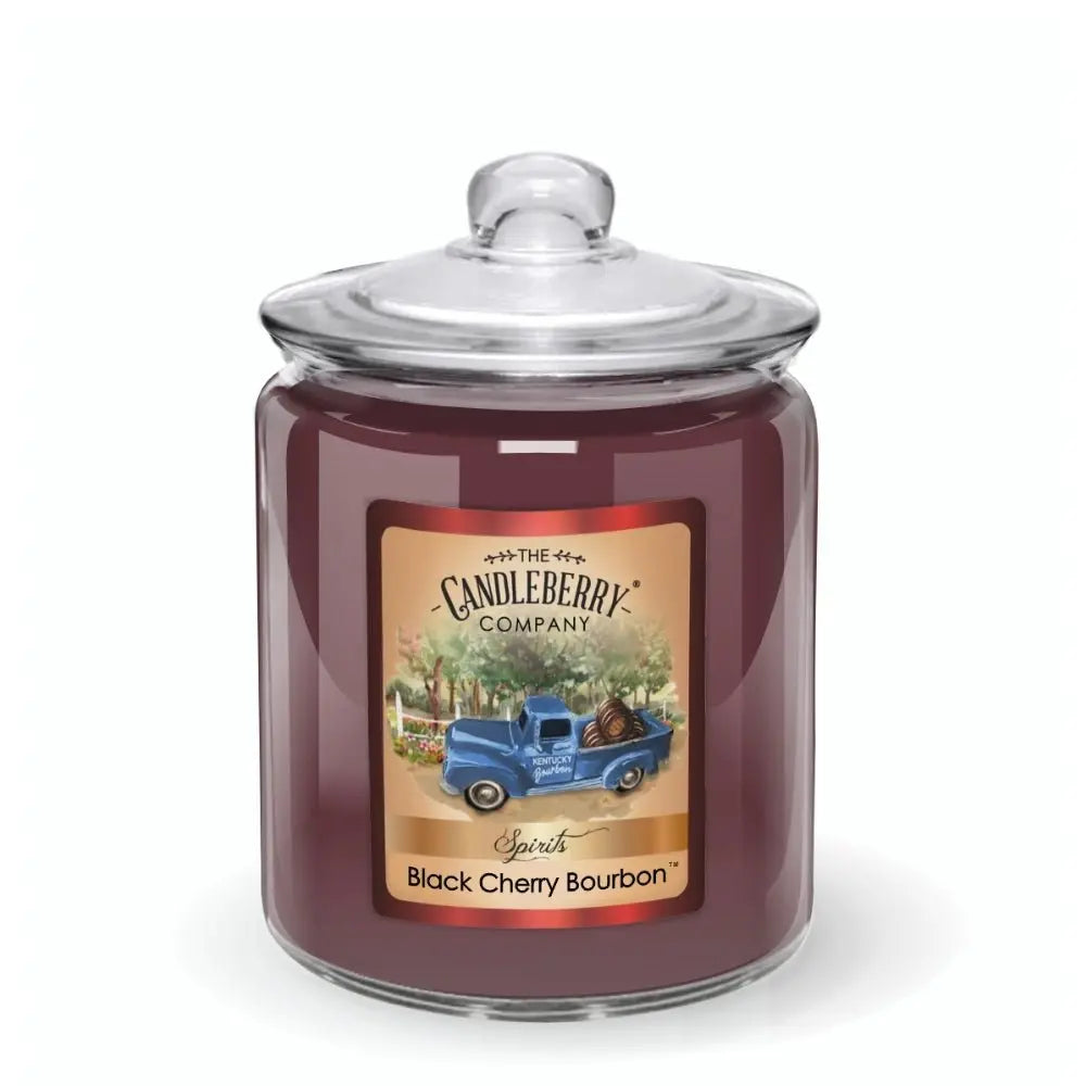 SPIRITS - Black Cherry Bourbon™, 3 - Wick, Candy Jar Candle (Collective) The Candleberry® Candle Company